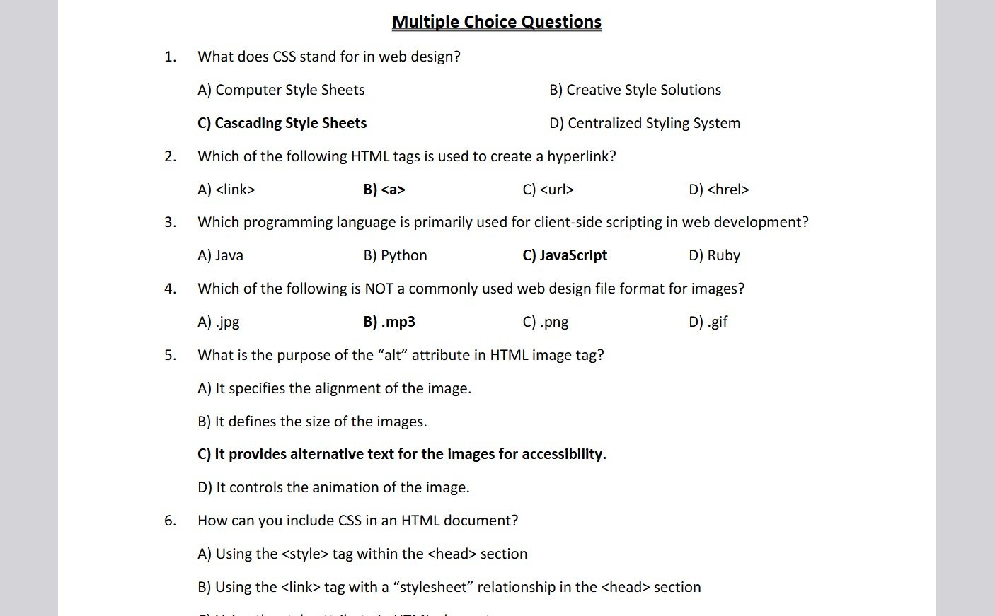 NSDA Web Design Level 3 Final Suggestion 2026 | Short Questions & Answers | CBT&A Preparation